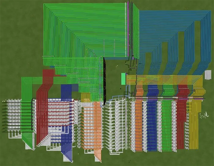 Масштабы механизма 16-битного калькулятор в Майнкрафт