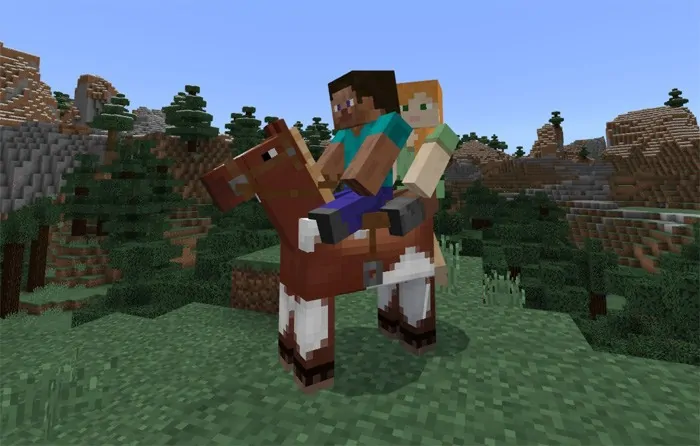Два игрока верхом на лошади