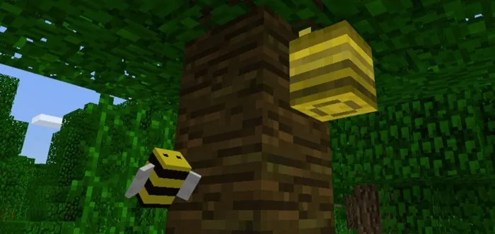 Пчелы в Minecraft